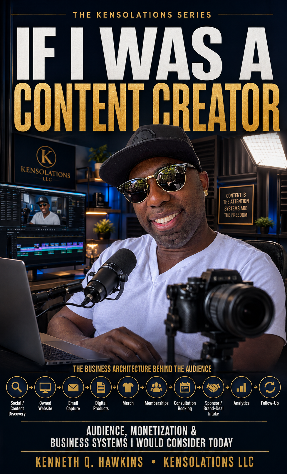 If I Was a Content Creator professional business ideas book cover by Kensolations